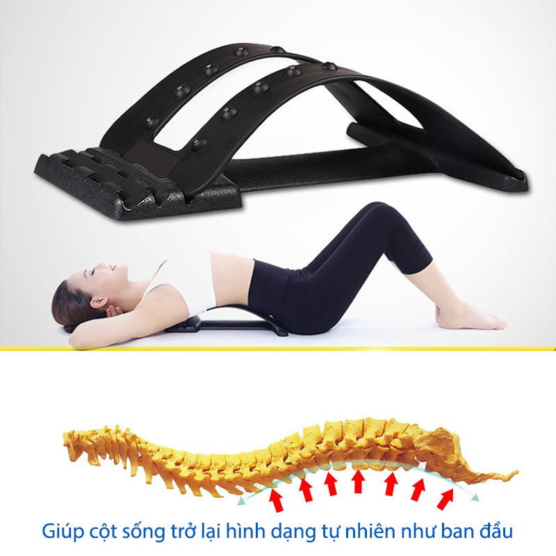 Dụng Cụ Massage Lưng Giảm Đau Cột Sống, Khung Nắn Chỉnh Cột Sống, Khung Định Hình Cột Sống Thoát Vị Đĩa Đệm, Chống Đau Thắt Lưng, Gù Lưng, Dụng Cụ Mát Xa Bấm Huyệt Giảm Đau Lưng