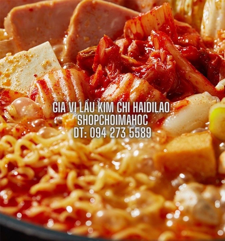 Gia vị lẩu Haidilao vị lẩu kim chi