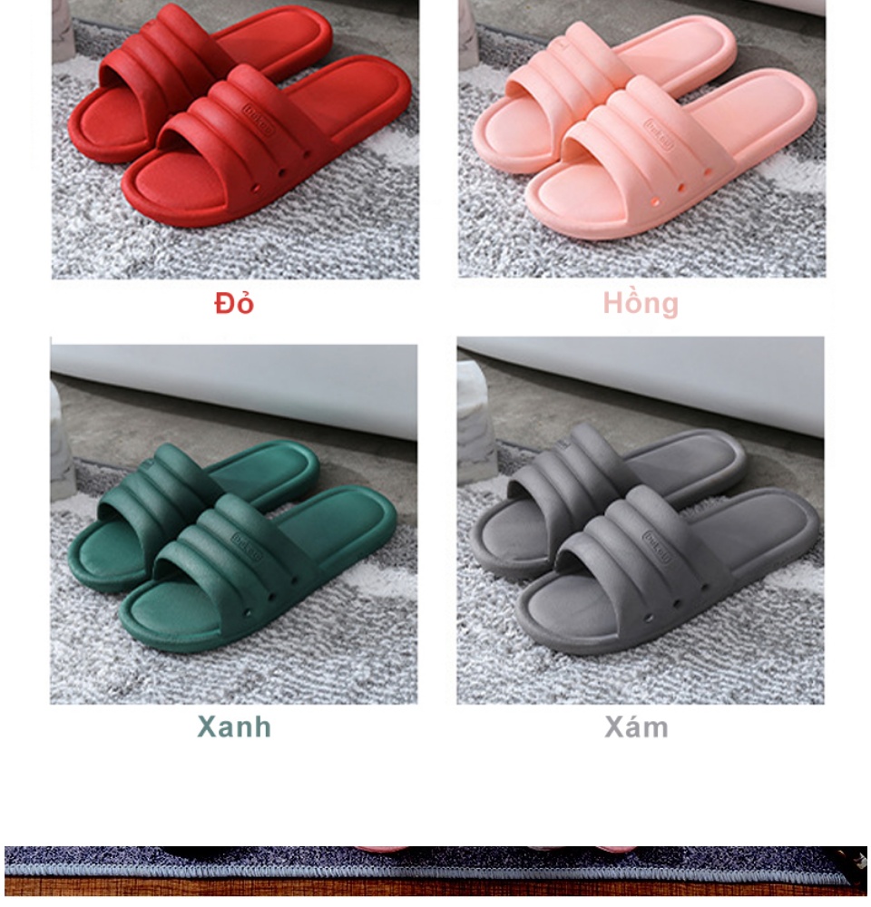 Dép nam nữ đi trong nhà KS01, chất liệu nhựa mềm cao cấp, đúc nguyên khối, đế mềm thoải mái chống trơn trượt phù hợp đi trong nhà, nhà tắm và ngoài trời - DOZIMAX STORE 17