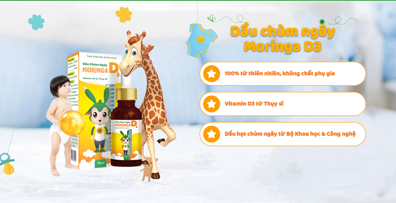 Dầu Chùm Ngây Moringa D3