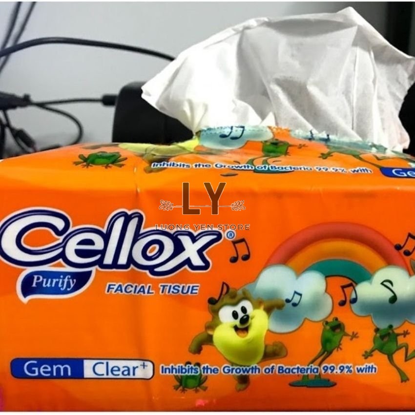Khăn giấy rút lụa cao cấp Cellox 260 tờ 2 lớp 20*19cm hàng Thái Lan