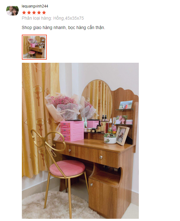 Ghế nơ ngồi trang điểm RIBO HOUSE phong cách hàn quốc khung kim loại chắc chắn bọc nệm cực êm để phòng ngủ hoặc phòng khách màu hồng RIBO40x1