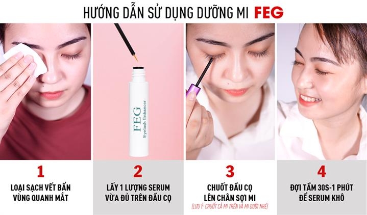Bộ đôi serum dưỡng mi FEG Eyelash Enhancer (màu xanh) + FEG Pro Advanced (màu hồng) dưỡng lông mi dài và cong chiết xuất từ 100% thành phần tự nhiên 3ml