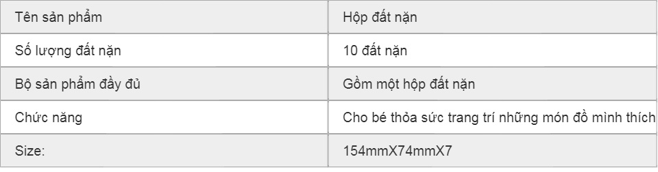 Hộp đất nặn cho bé thông minh 3