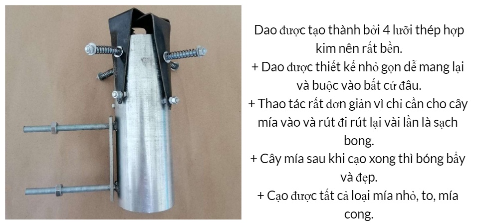 Dao cạo vỏ mía 4 dao siêu tiện lợi