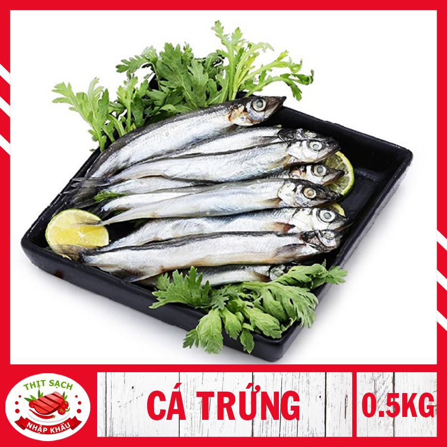 Cá trứng đóng khay, loại nhiều trứng 500g/khay
