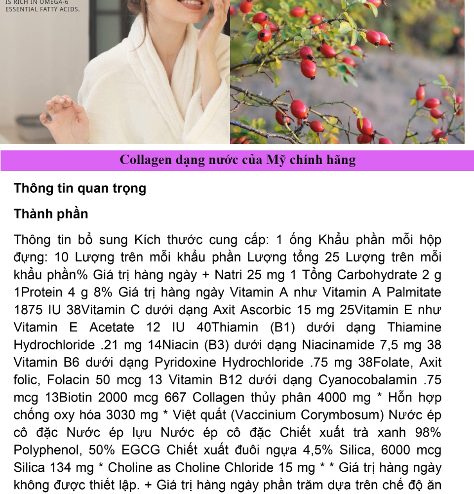 [hcm]applied nutrition liquid collagen nước uống đẹp da liquid collagen skin 30 tuýp của mỹ 2
