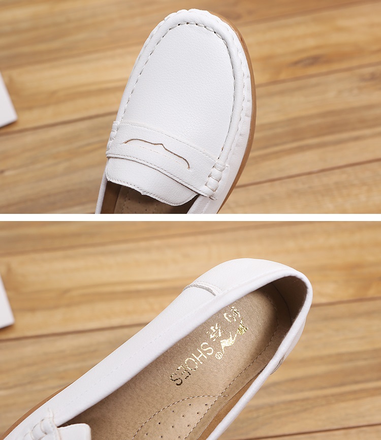 Giày Lười Nữ, Giày Mọi Nữ Thời Trang Chất Da Cao Cấp Đế Cao Su Êm Chân Thoáng Khí Chống Trơn Trượt