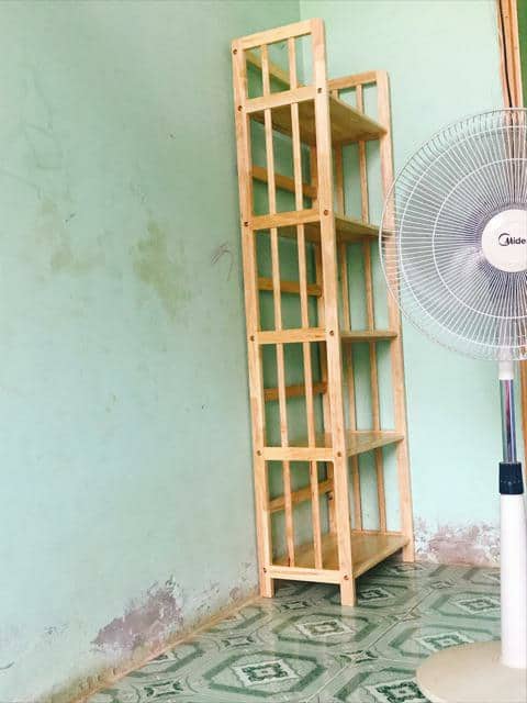 KỆ SÁCH GỖ 64CM 5 TẦNG