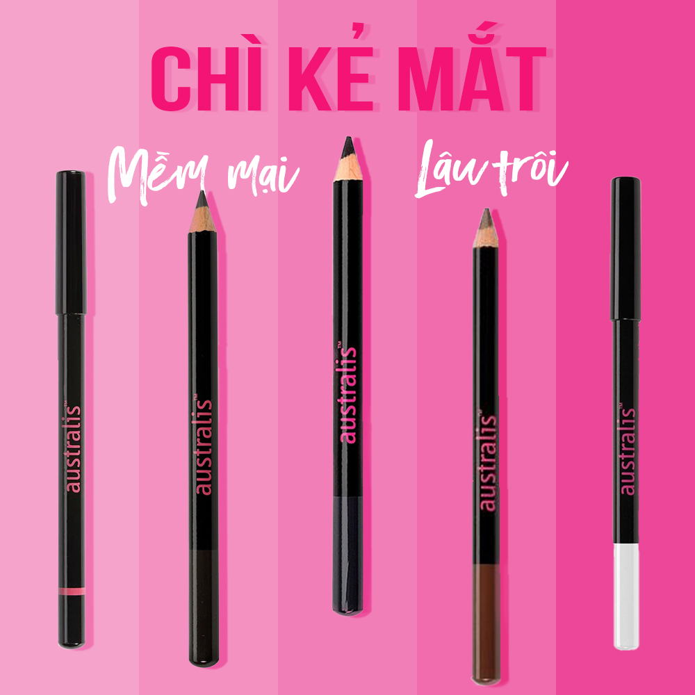 Chì Kẻ Mắt (Dạng Chuốt) Australis Eye Pencil-Hàng Úc Chính Hãng