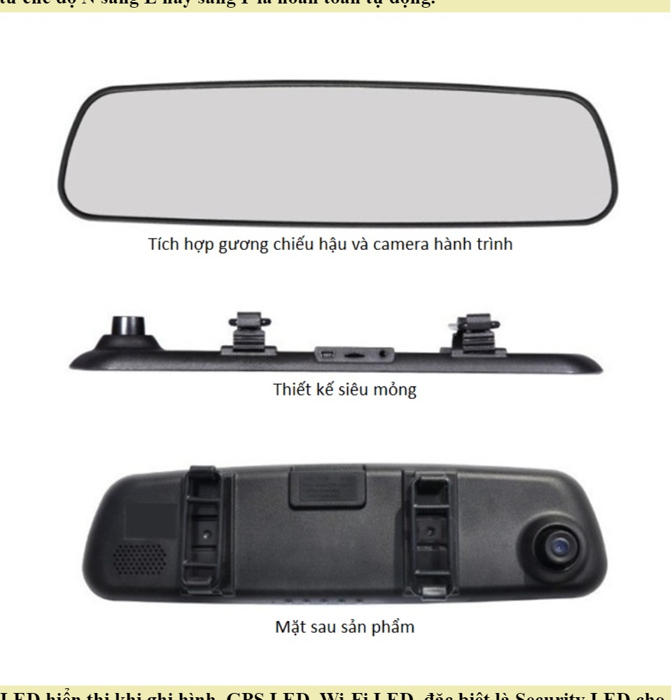 CAMERA GƯƠNG CHIẾU HẬU 4.0 ( ĐƠN )Camera hành trình full HD,Camera Hành Trình Xe Hơi Dạng Gương cho ô tô xe hơi xe tải,170 độ cho ô tô xe tải - VT auto.(GIÁ CỰC SỐC) Fc Kun