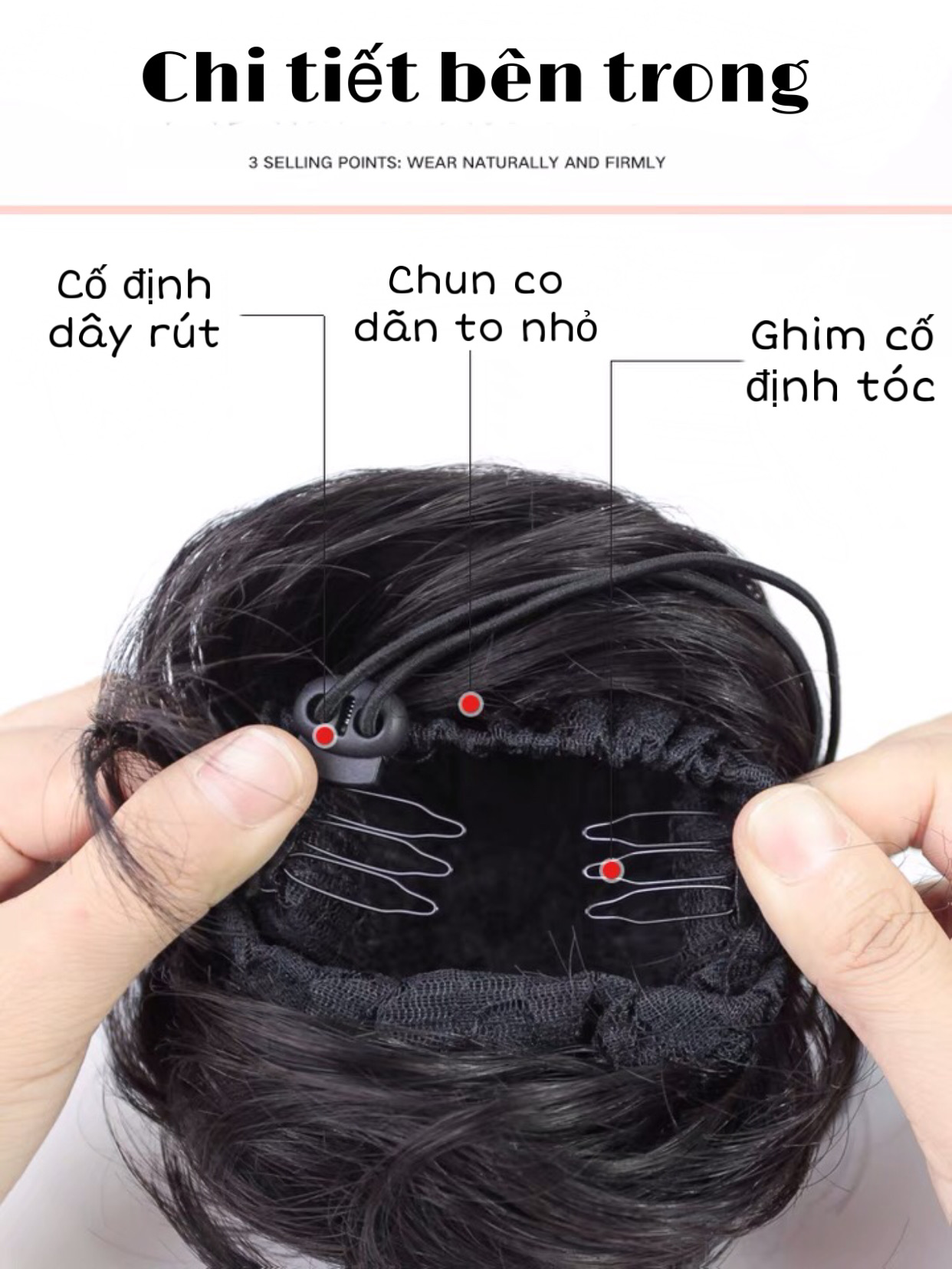 TÓC BÚI GIẢ,Búi Tóc Tròn Củ Tỏi, Tóc Búi Cao Nữ Sang Chảnh