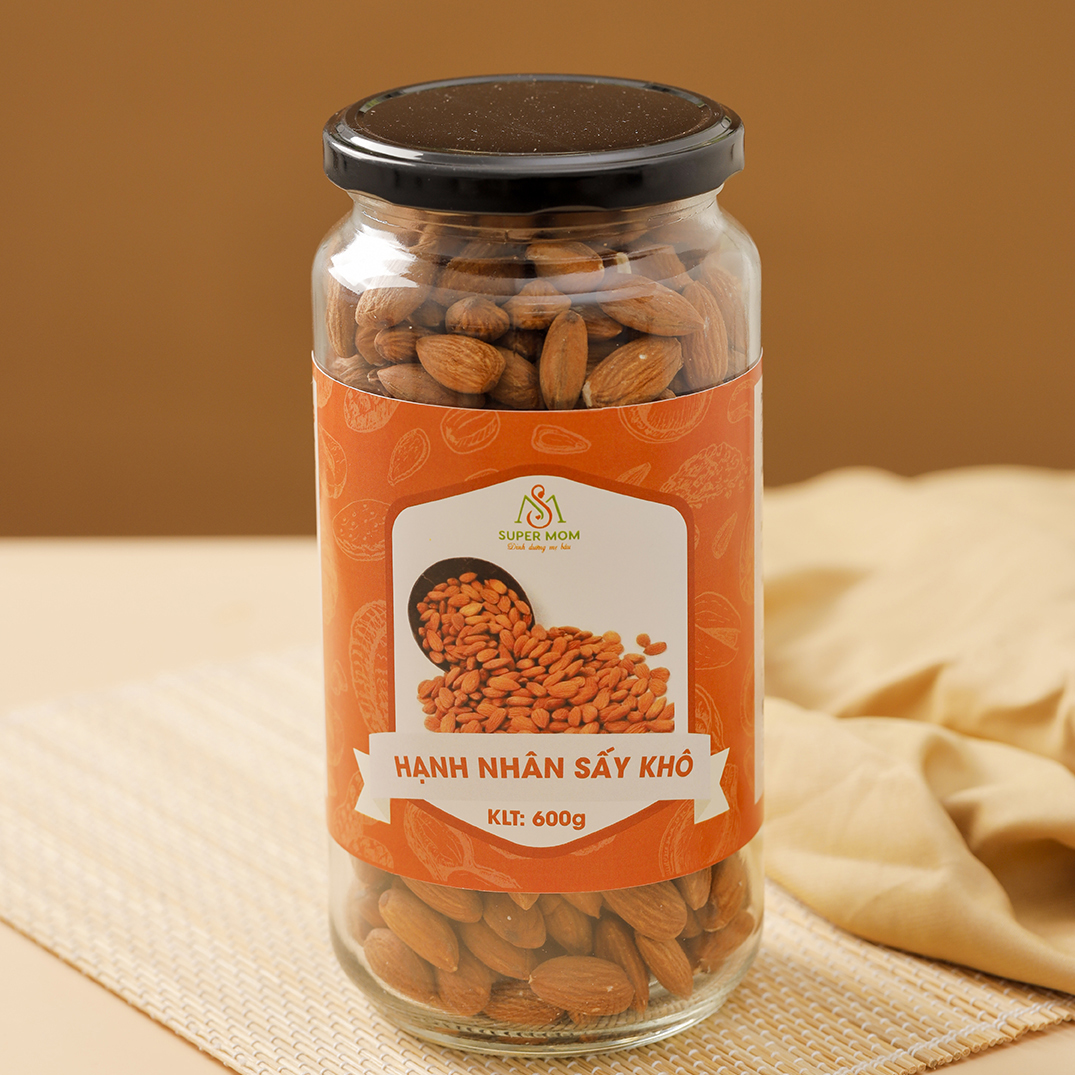 Hạt hạnh nhân sấy nguyên vị ăn vặt mẹ bầu/ ăn vặt ăn kiêng/ ăn vặt healthy lành mạnh/ ăn vặt giảm cân