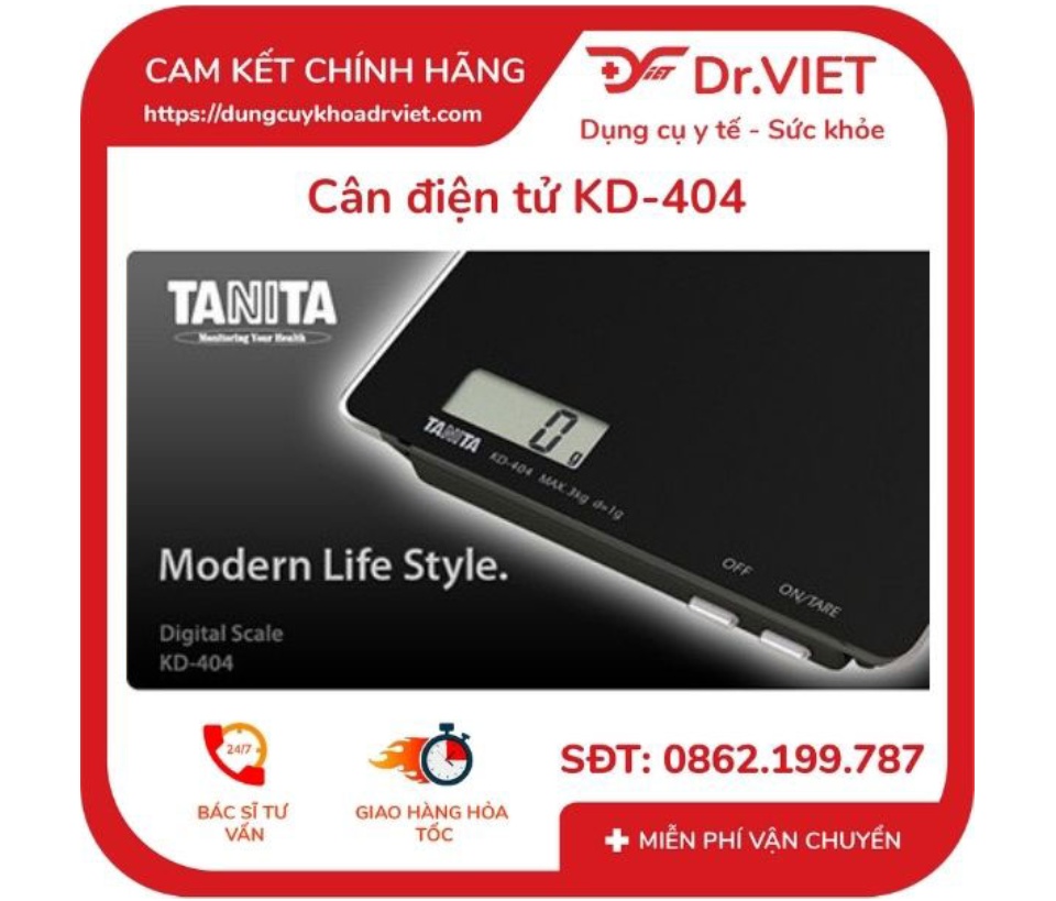 Cân điện tử Tanita KD404 (nhỏ gọn dùng để cân thực phẩm, cân làm bánh) - Dr Viet 55 Cân điện tử Tanita KD404 (nhỏ gọn dùng để cân thực phẩm, cân làm bánh) - Dr Viet