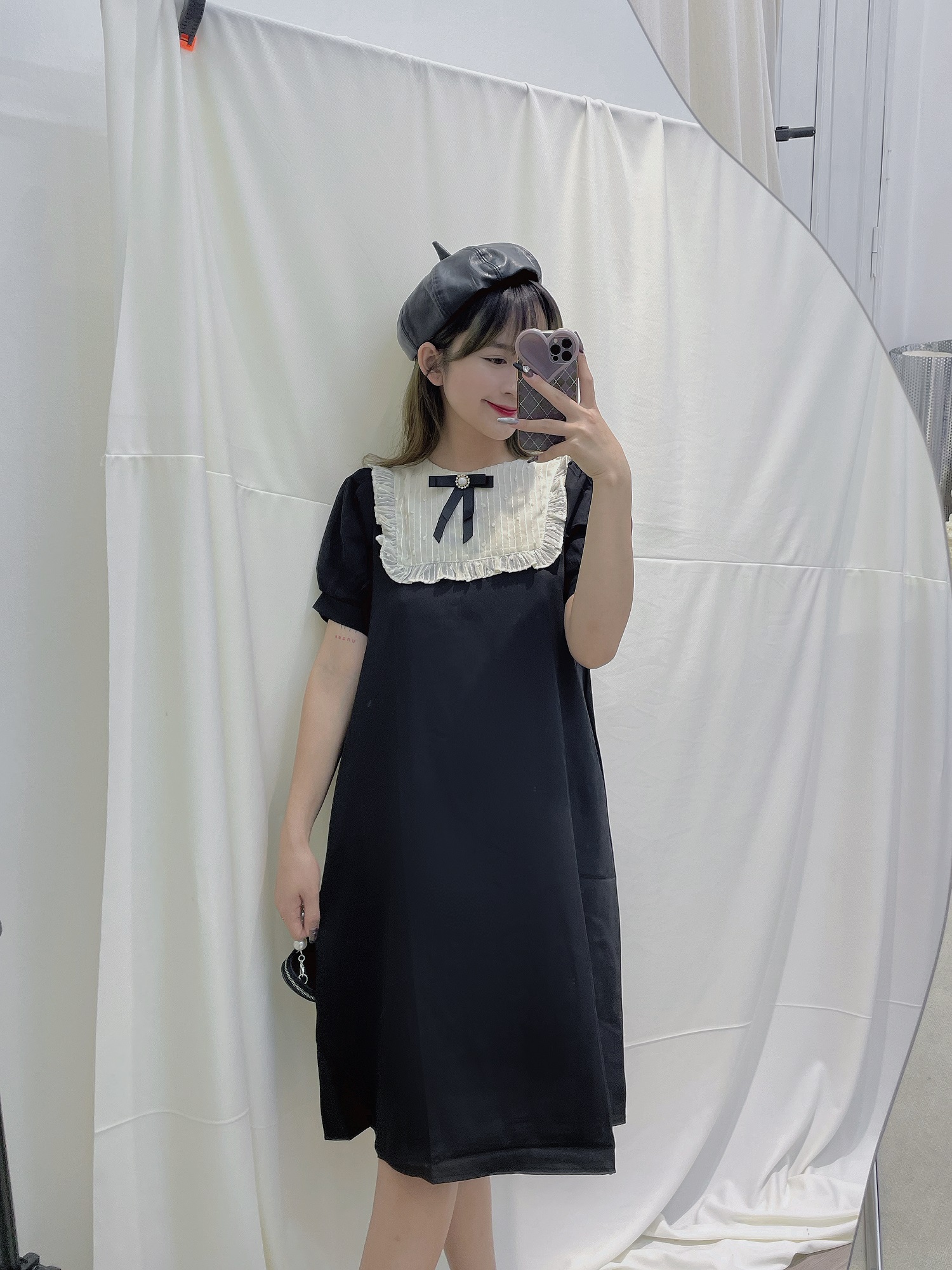 Đầm trắng voan xòe phối ren - ANN.COM.VN
