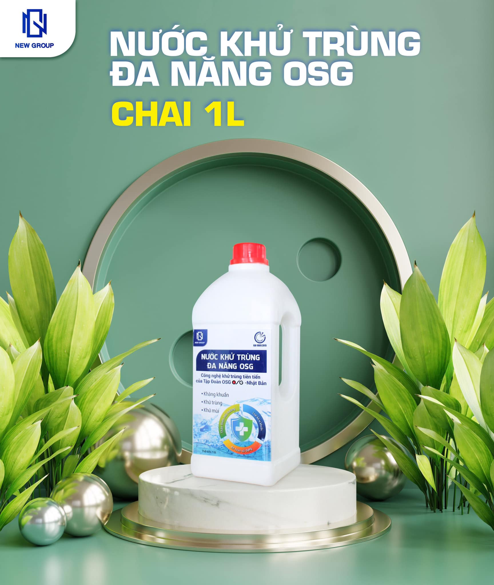 Nước khử trùng diệt khuẩn đa năng OSG (Chai xịt 100ML) được sản xuất theo công nghệ tiên tiến từ Nhật Bản hiệu quả vượt trội khử trùng mạnh mẽ, hoàn toàn từ tự nhiên, an toàn với cơ thể, không gây kích ứng