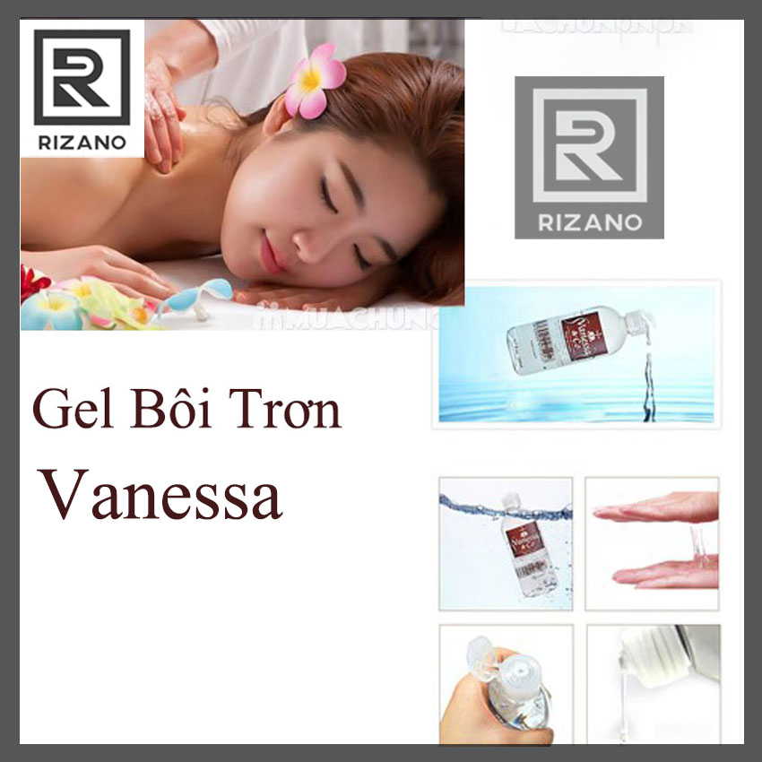 Gel Bôi Trơn Nhật Bản Vanessa & Co Chai Lớn 200ml, Dầu Mát Xa Toàn Thân, Gel Mát Xa Body, Dầu Mát Xa Yoni - RIZANO, Dầu Massage Body