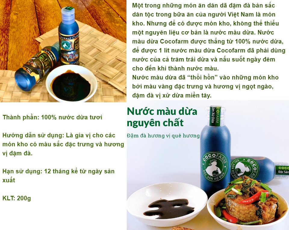 Nước Màu Dừa Cocoofarm - Cho những món kho Việt thêm đậm đà