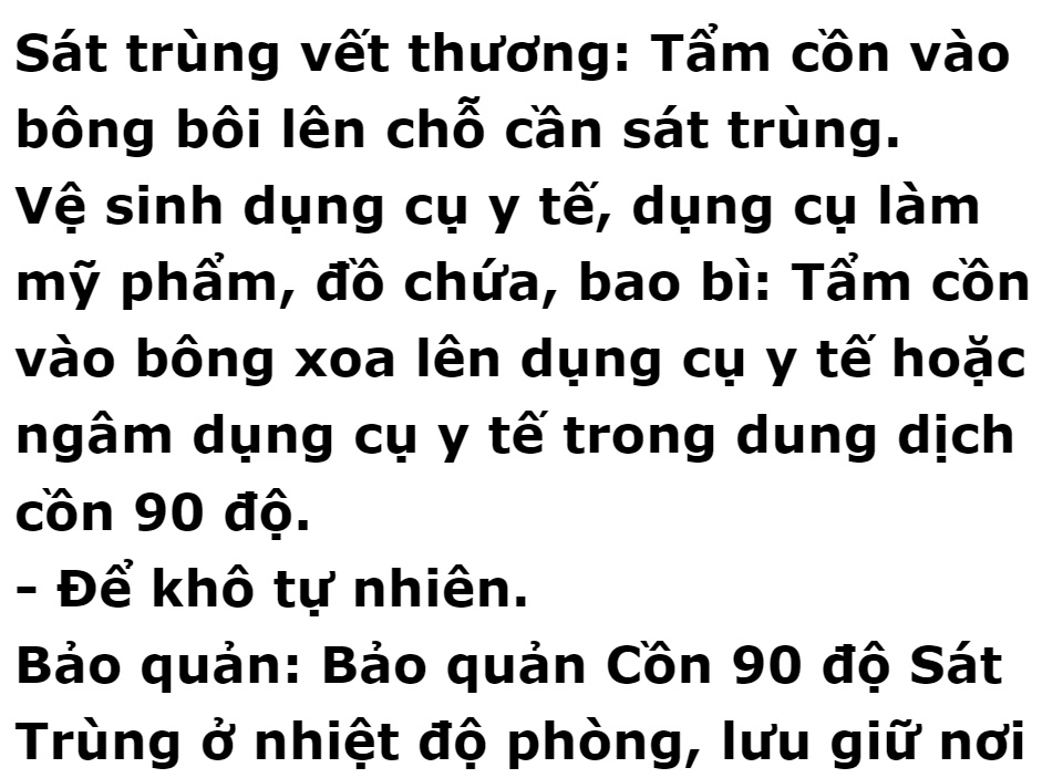 Cồn 90 Độ 500ml Vĩnh Phúc dùng tiệt trùng các dụng cụ y tế, bề mặt trong y tế, nồng độ cao khả năng sát trùng vết thương ngoài hiệu quả, sát khuẩn tay, vệ sinh diệt khuẩn tốt, hàng chính hãng - DrViet 61 Cồn 90 Độ 500ml Vĩnh Phúc dùng tiệt trùng các dụng cụ y tế, bề mặt trong y tế, nồng độ cao khả năng sát trùng vết thương ngoài hiệu quả, sát khuẩn tay, vệ sinh diệt khuẩn tốt, hàng chính hãng - DrViet