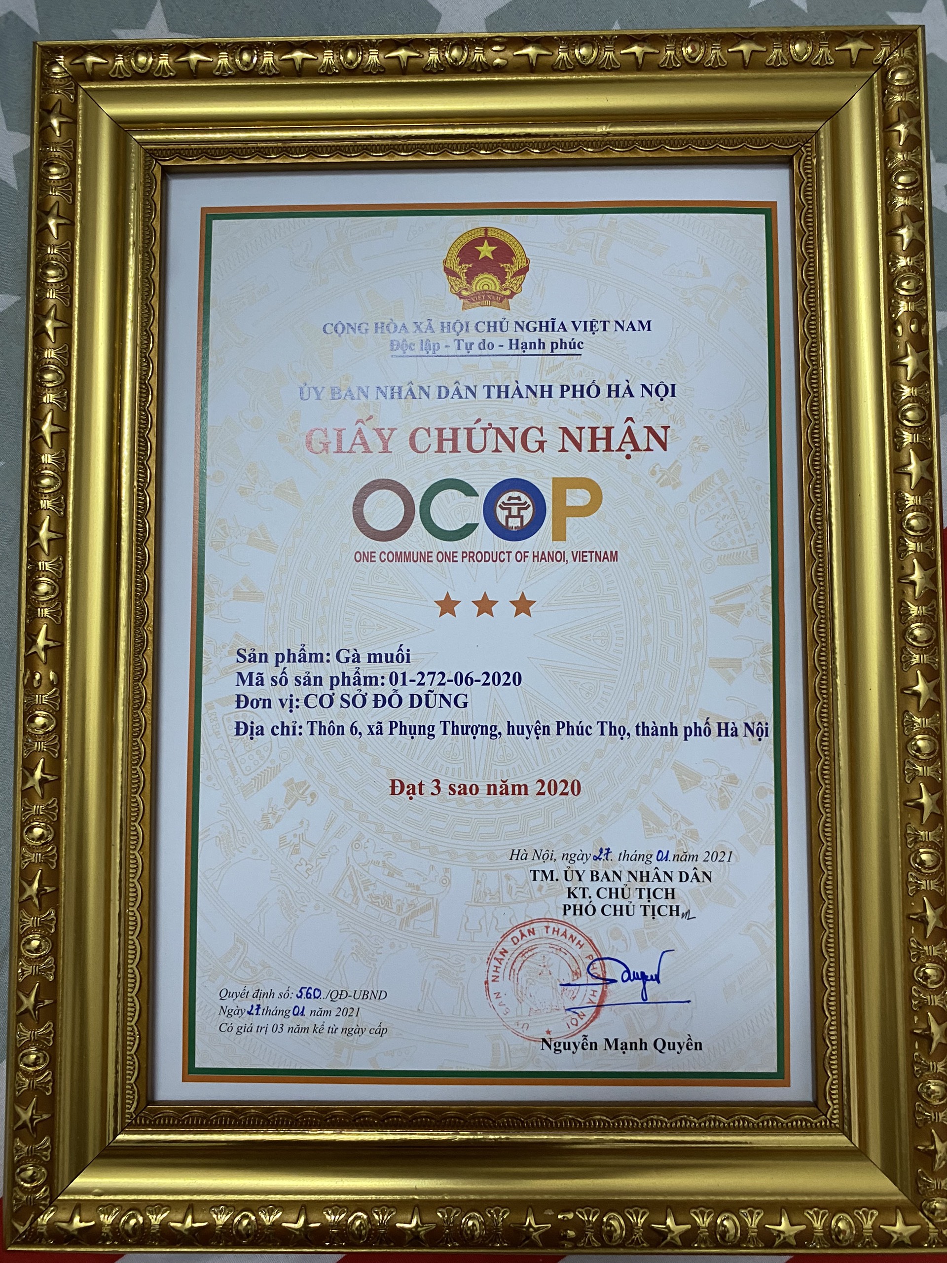 Gà ủ muối 1 con