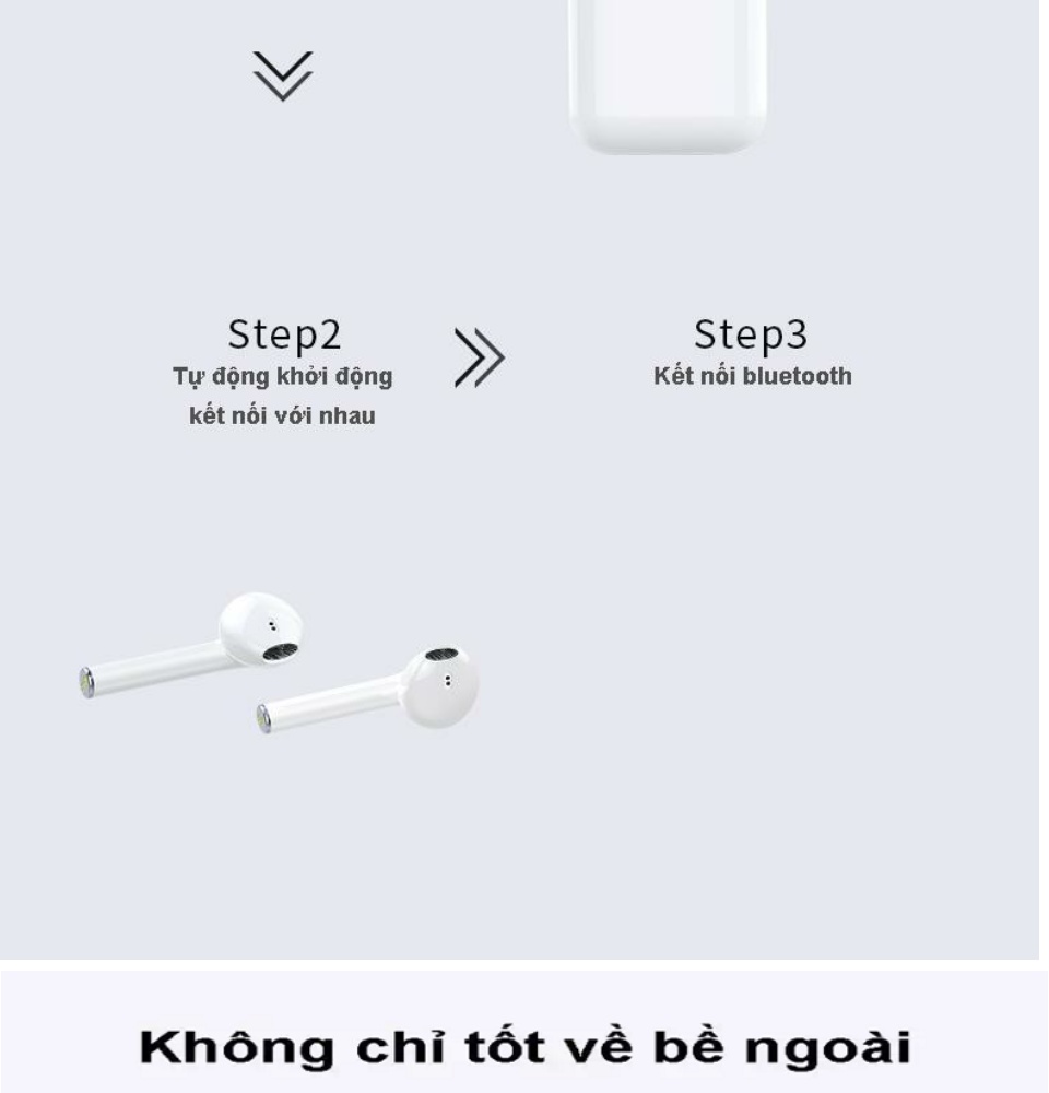 Tai Nghe Bluetooth i12 Bản Plus Âm Thanh v5.0 Nút Cảm Ứng, Tai Nghe Không Dây, Tai Nghe Bluetooth Hỗ Trợ Mọi Điện Thoại Cảm Ứng, Tai nghe cho mọi dòng máy 6