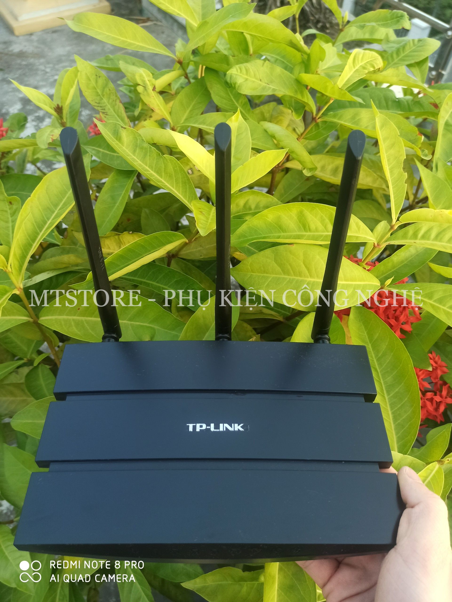 Bộ Phát WiFi 3 râu TPlink 880N Sóng Xuyên Tường, modem wifi cục phát ...