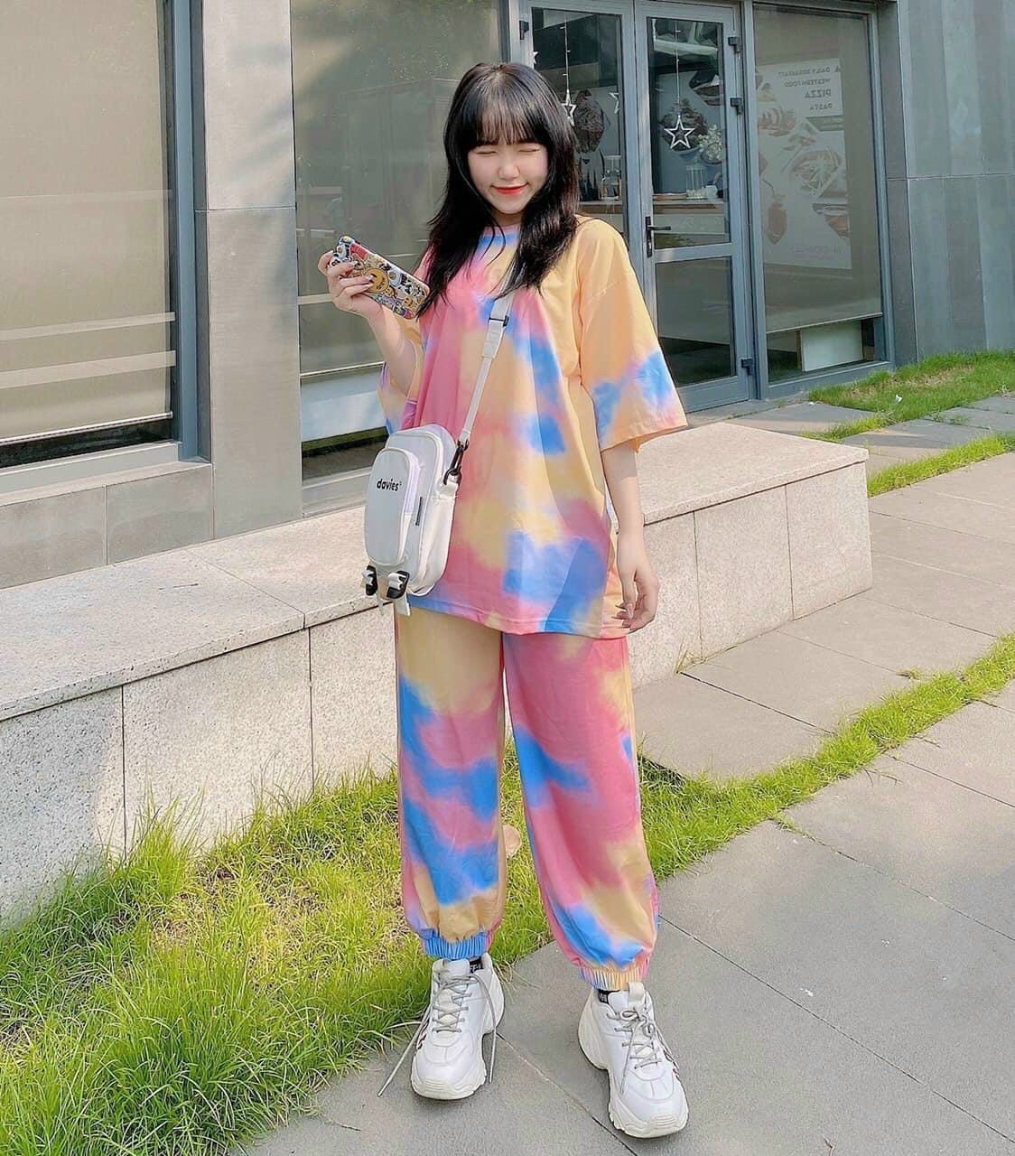 SET BỘ ĐỒ CHẤM TRẮNG ĐEN BÒ SỮA Siêu Hot nhất hiện nay siêu xinh mặc đi chơi hay ở nhà đều đẹp M6886