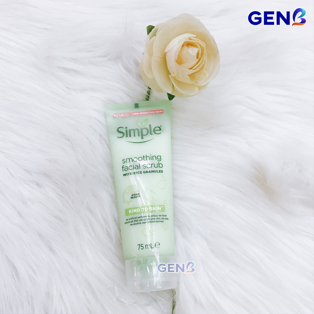 Bộ Sản Phẩm Chăm Sóc Da Simple Skincare CHÍNH HÃNG- Sữa Rửa Mặt Simple Da Dầu Mụn, Srm Da Khô, Nước Tẩy Trang, Nước Hoa Hồng Toner Simple cho Da hỗn hợp/nhạy cảm, Kem Dưỡng Ẩm Da Mặt, Tẩy Tế Bào Chết, Combo Simple Mỹ Phẩm GENB