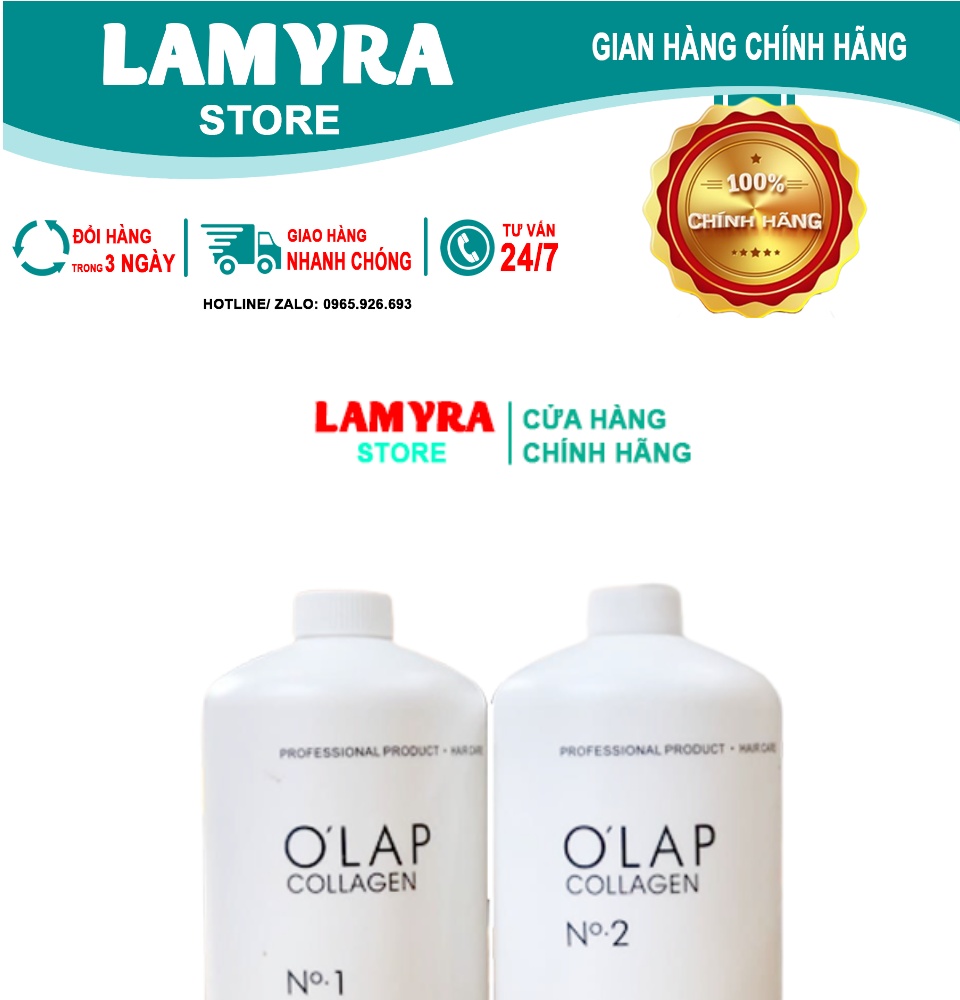 [CHÍNH HÃNG] Uốn Đa Năng(UỐN NÓNG+LẠNH)Olap Colagen 800ml x 2  KEM