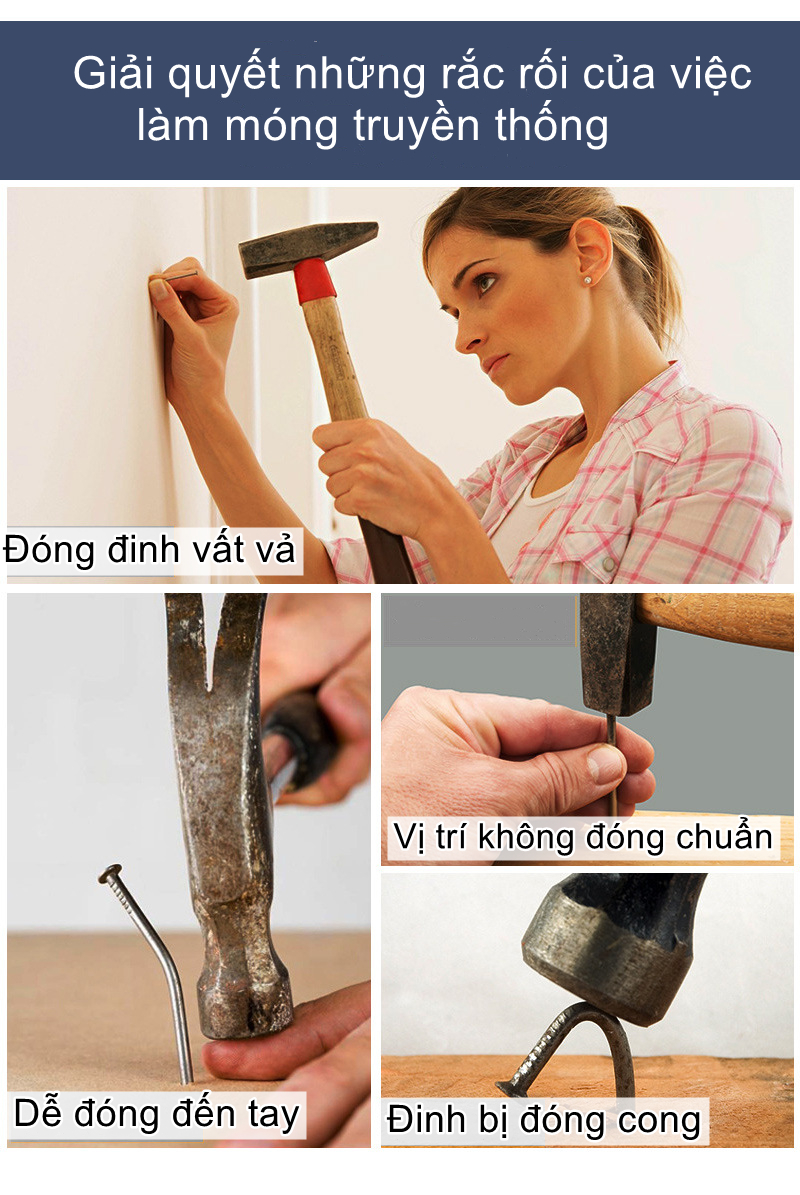 Dụng cụ hỗ trợ đóng đinh bê tông, thi công cơ điện, đóng đinh tường ST18/ST18B/ST38