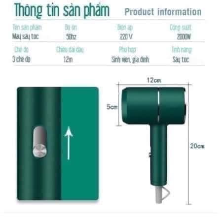 MÁY SẤY TÓC SIÊU NHANH KHÔ CAMAC THẾ HỆ MỚI