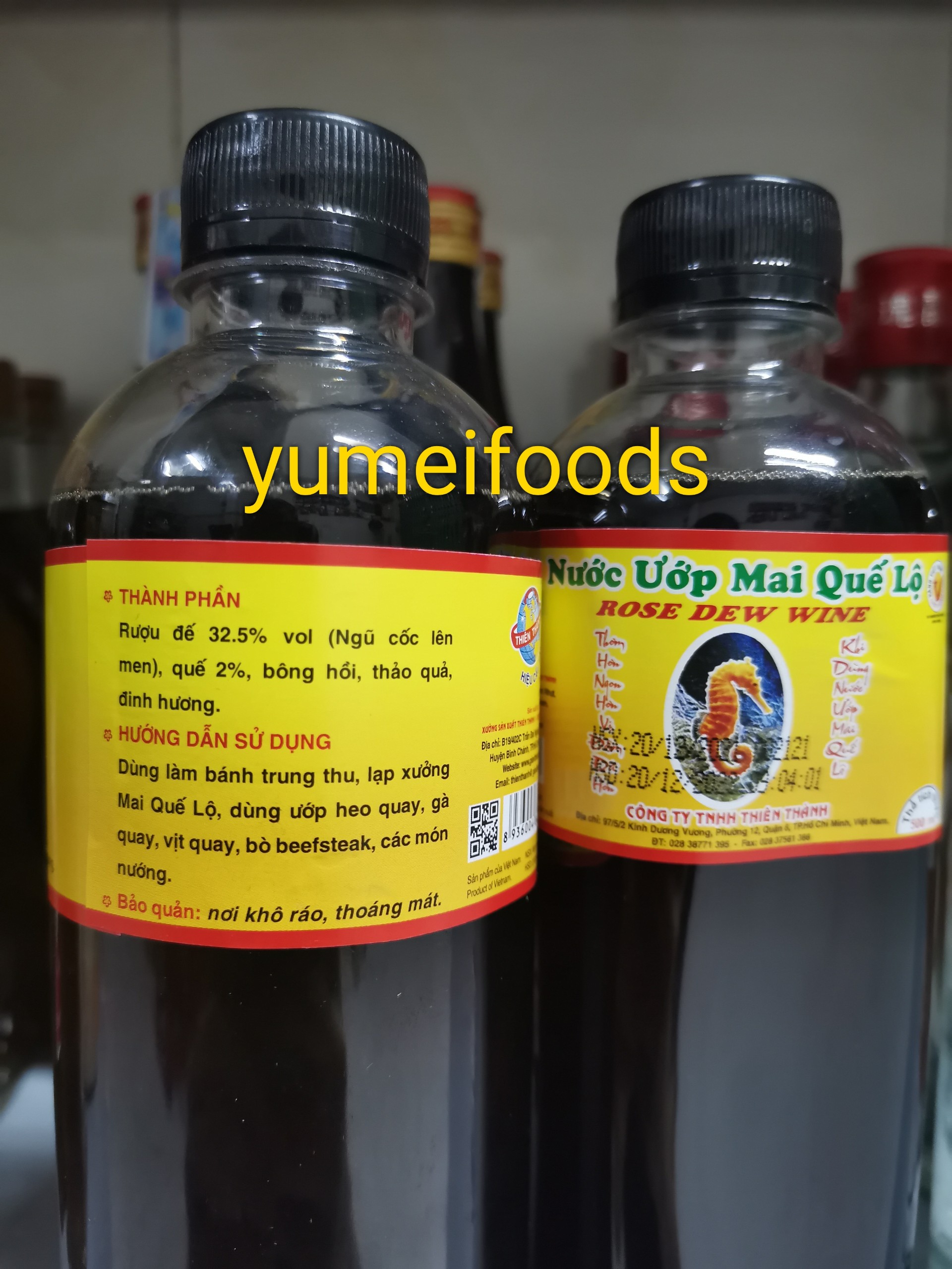 Ru Mai Quế Lộ Hồi Quế chai 500ml - Ướp Thịt Nướng/ Lạp Xưởng/ Nhân Bánh Trung Thu