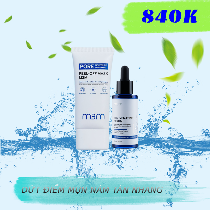 Siêu phẩm mặt nạ màng tế bào sinh học - Peel Off Mask M3M 30ml -  Tặng Tinh Chất M3M 10ml