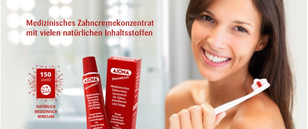 Kem đánh răng ajona của đức - Kem đánh răng loại bỏ cao răng 25ml- made in Germany