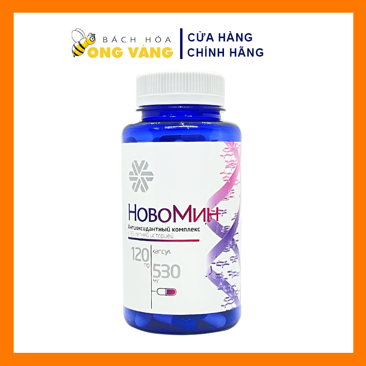 Thực phẩm chức năng Novomin, Siberian Novomin của Nga - Tăng sức đề kháng - Mẫu mới của sản phẩm Formular 4 (120 viên)