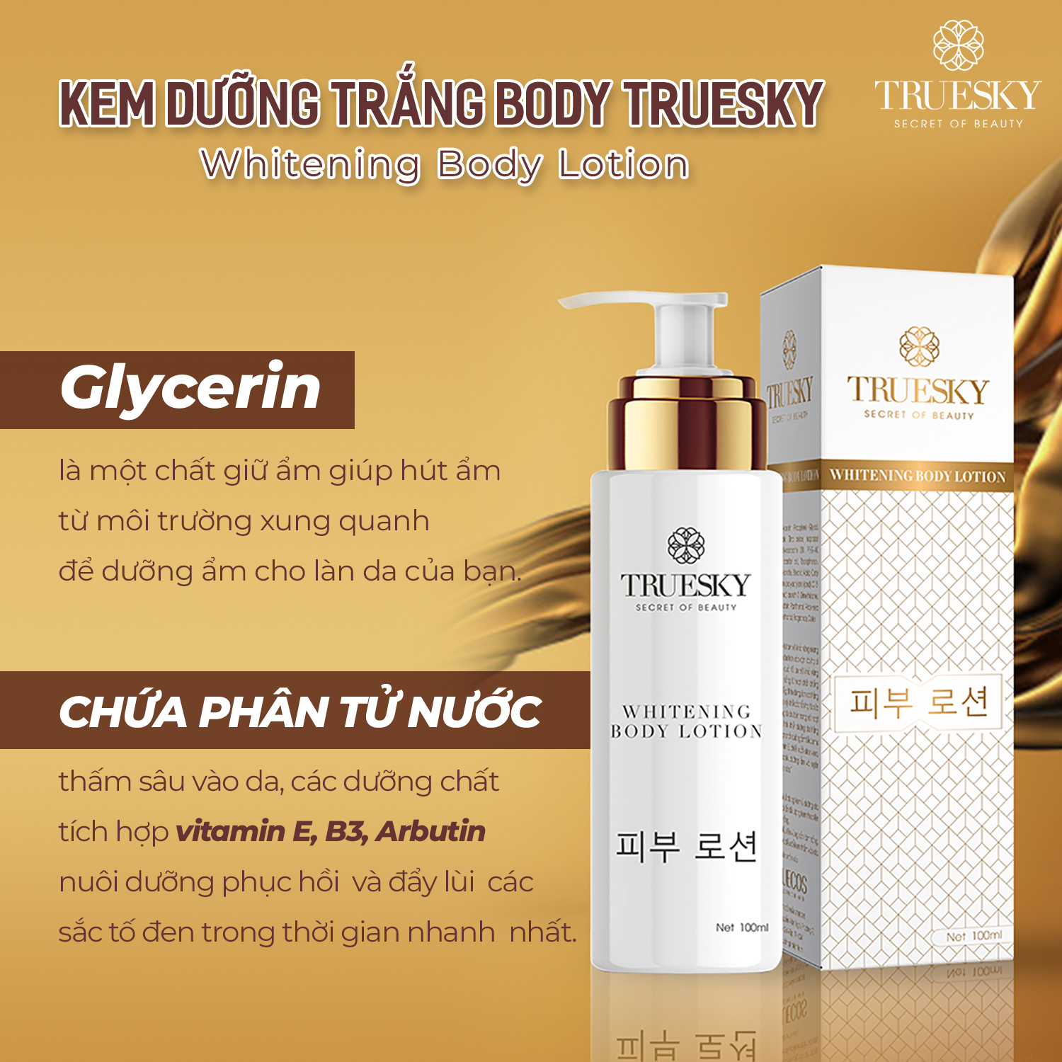 Bộ tắm trắng toàn thân cấp tốc Truesky
