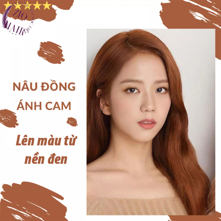 Thuốc nhuộm tóc nâu đồng ánh cam không cần thuốc tẩy tóc, kèm oxy trợ nhuộm  Galistore | Shopee Việt Nam