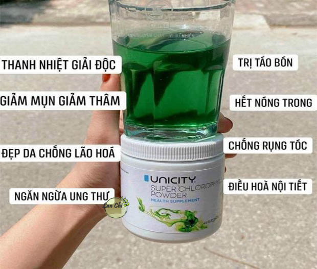Bột diệp lục Unicity date 2024 Super Chlorophyll Powder 92g Chính Hãng