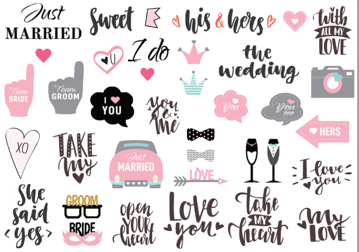 Sticker dán sổ tay, trang trí sổ dán ảnh, scrapbook, nhãn dán sinh nhật, giáng sinh