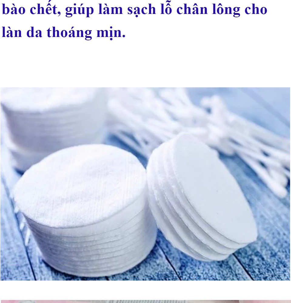 [100% BÔNG GÒN] 150 Miếng Bông Tẩy Trang Ipek Thổ Nhĩ Kỳ-Không Để Lại Xơ Bông 100% Làm Từ Bông Gòn