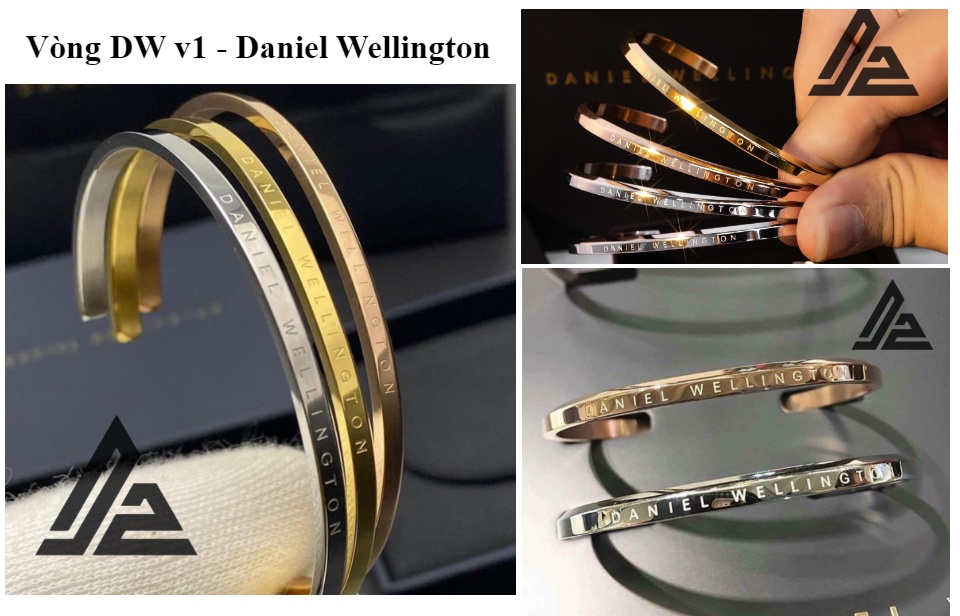 Giá hủy diệt] Vòng Cuff DW v1 - Vòng tay cặp đôi thời trang Titanium thép không gỉ 316L [Bảo Hành 1 năm