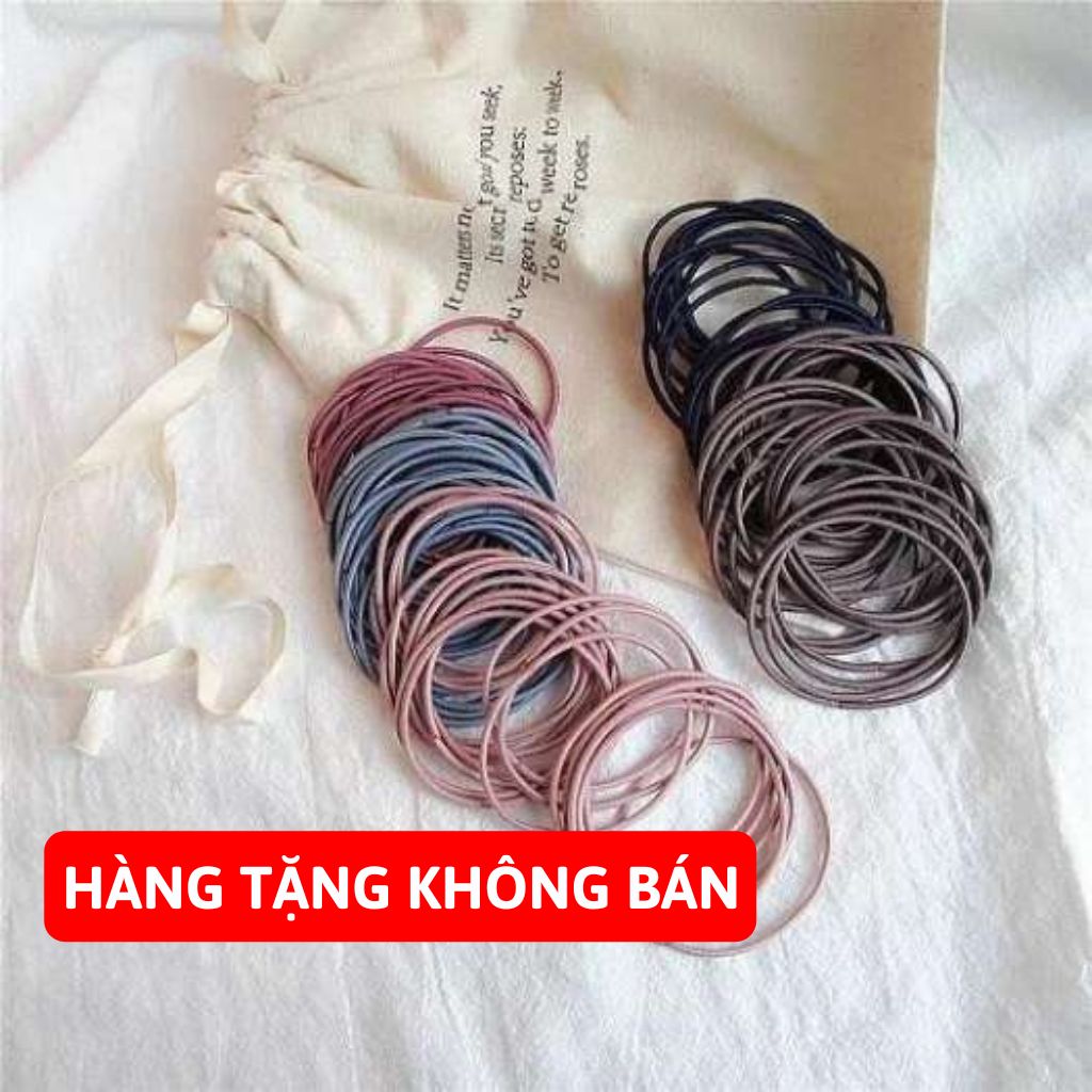 Dây Cột Tóc Trơn hoặc Túi zip mờ kéo khoá đựng đồ - ZAVENCI Official