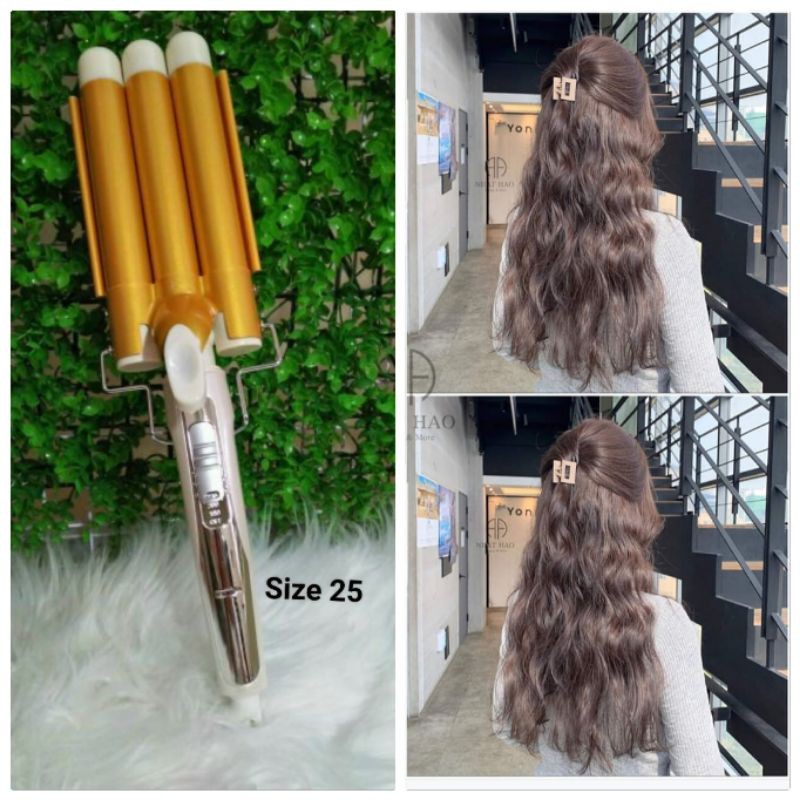 Máy ép tóc, MÁY BẤM TÓC GỢN SÓNG , máy làm xoăn sóng Máy uốn tóc 3 trục ,máy tạo kiểu uốn xoăn sóng nước, máy tạo kiểu uốn xoăn sóng nước,máy làm xoăn sóng 3 TRỤC phong cách hàn quốc