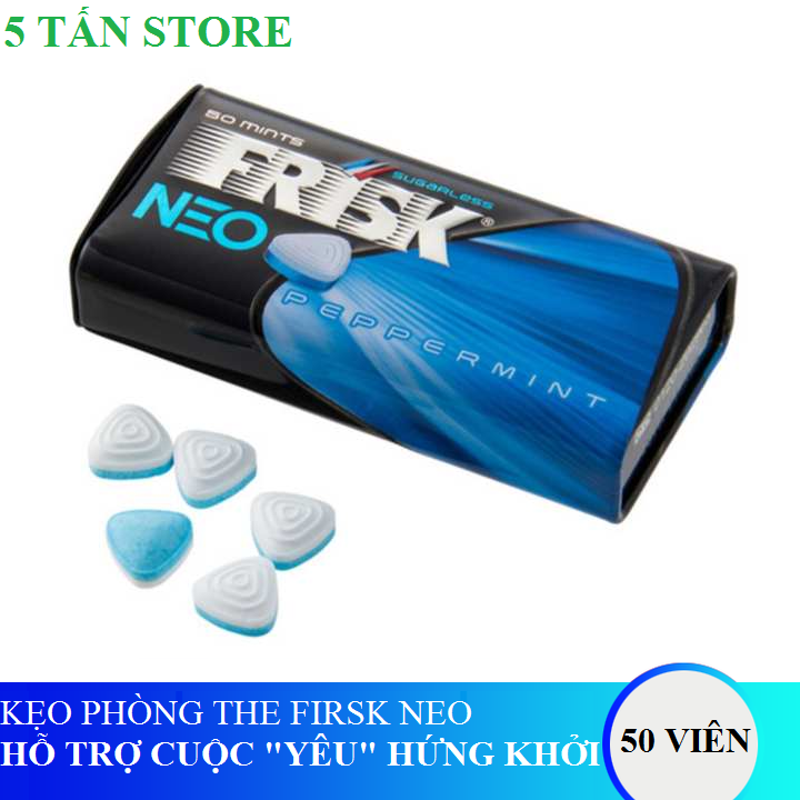 2 Hộp Kẹo hỗ trợ BJ vị bạc hà Frisk Neo Peppermint - 35g Nhật bản