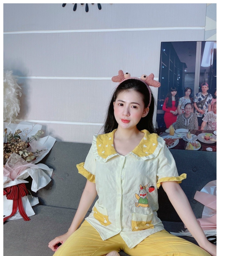 Đồ bộ pijama lụa latin cao cấp hàng thiết kế cao cấp cam kết y hình xưởng tự chụp bán lẻ giá sỉ - Đồ bộ mặc nhà size 45 đến 63 ký