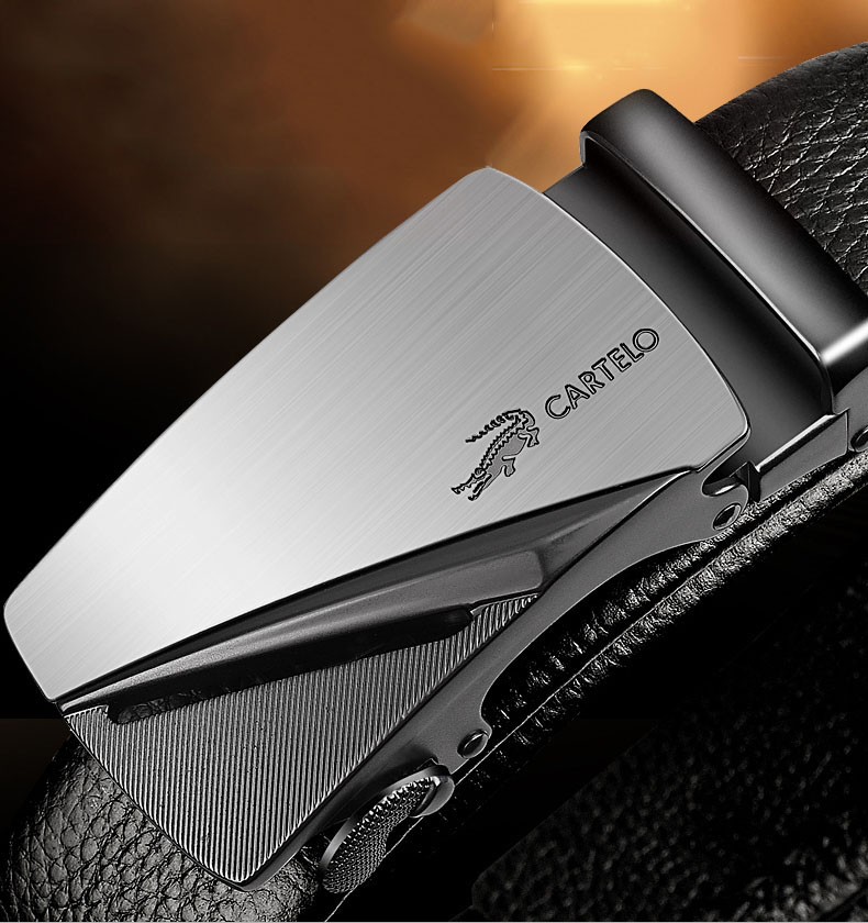 Thắt lưng nam CARTELO- G101 rộng 3.5Cm DÀI 120Cm, dây nịt nam Cartelo cao cấp khóa hợp kim , da 2 lớp mềm mại.-[Dây lưng nam, thắt lưng da cá sấu, thắt lưng nam da bò thật, dây lưng nam cao cấp full hộp-[green store]