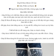 ỦNG GIÀY ĐI MƯA LỘI NƯỚC SILICON CỔ CAO