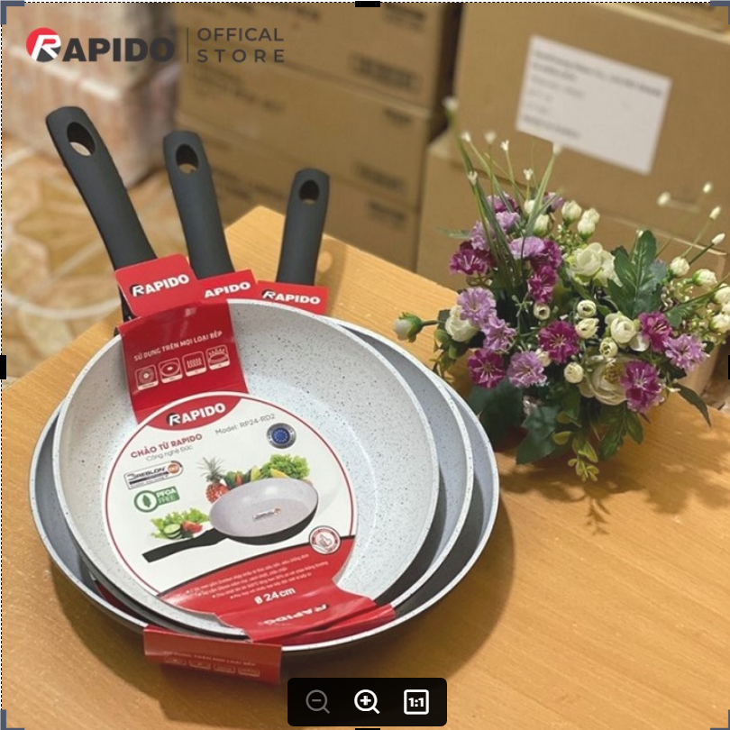 Chảo từ Rapido đáy chấm RP-RD2 size 24-26-28-30cm