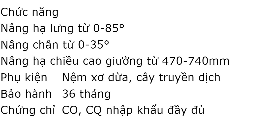 Giường bệnh nhân 3 tay quay TAJERMY TJM-G03 Chính hãng- Công nghệ Đức, nâng hạ chân, hợp kim nhôm cao cấp, nệm xơ dừa 2 lớp, bảo hành 36 tháng,hỗ trợ các hoạt động thường ngày và tiện lợi cho người chăm sóc 67 Giường bệnh nhân 3 tay quay TAJERMY TJM-G03 Chính hãng- Công nghệ Đức, nâng hạ chân, hợp kim nhôm cao cấp, nệm xơ dừa 2 lớp, bảo hành 36 tháng,hỗ trợ các hoạt động thường ngày và tiện lợi cho người chăm sóc
