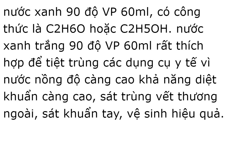 nước 90 độ Vĩnh Phúc dùng để tiệt trùng các dụng cụ y tế, sát trùng vết thương ngoài, sát khuẩn tay, vệ sinh hiệu quả diệt khuẩn, diệt khuẩn dụng cụ y tế, bề mặt trong y tế - DrViet 61 nước 90 độ Vĩnh Phúc dùng để tiệt trùng các dụng cụ y tế, sát trùng vết thương ngoài, sát khuẩn tay, vệ sinh hiệu quả diệt khuẩn, diệt khuẩn dụng cụ y tế, bề mặt trong y tế - DrViet